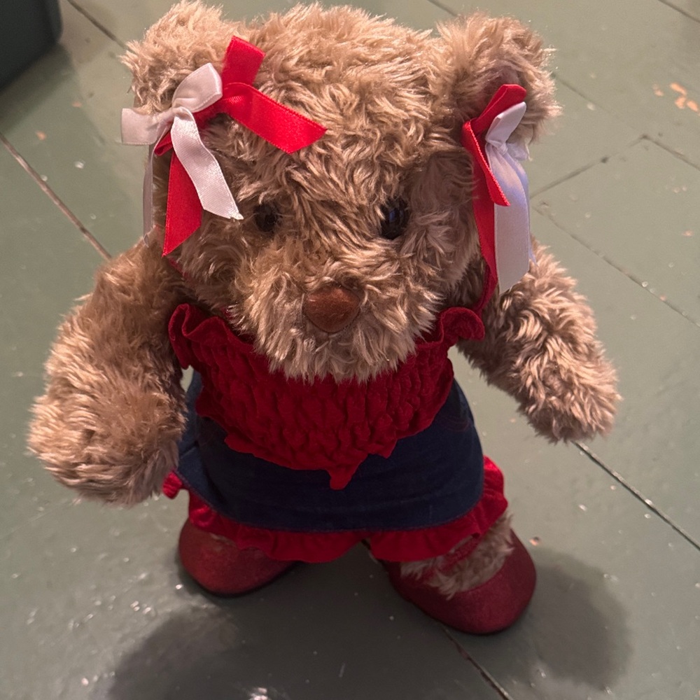Build-A-Bear Workshop Plush with Red Outfit from 2002